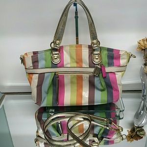 PRICE FIRM LEGACY STRIPED SHOULDER BAG